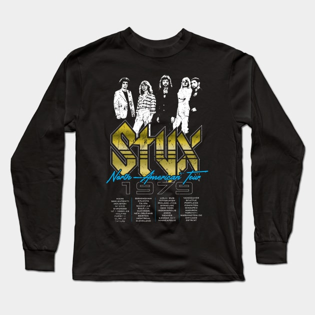 STYX North American Tour Long Sleeve T-Shirt by MindsparkCreative